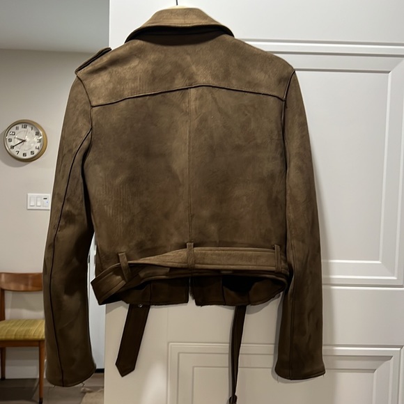 Zara Suede biker jacket, size medium - Picture 2 of 2